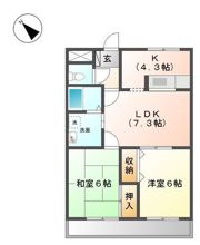 La Floral 壱番館の間取り画像