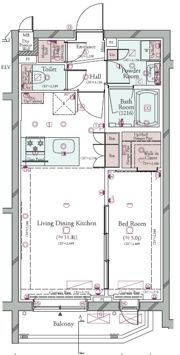 コンシェリア目黒本町 THE RESIDENCEの間取り画像