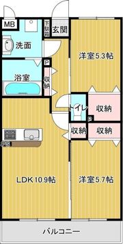 サニーレジデンス大町の間取り画像