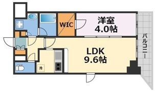 クレストコート靱公園 THE CLASSの間取り画像