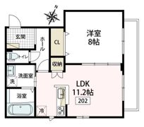 アローラ富岡の間取り画像