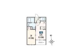 MELDIA鷹の台の間取り画像