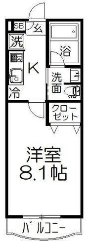サンライズサカワ30の間取り画像