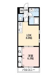 グレイスコート舞浜の間取り画像