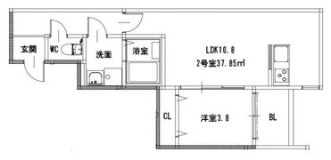 グレイスコート学園大東の間取り画像