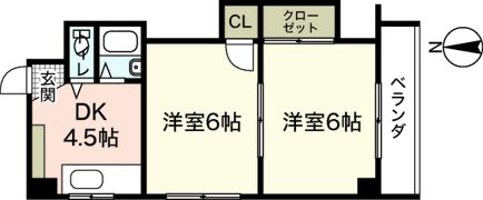 第5片山ビルの間取り画像