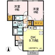 クラージュタウン A/B/Cの間取り画像
