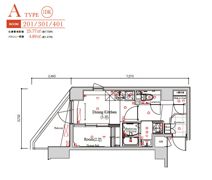 ラティエラ都立大学の間取り画像