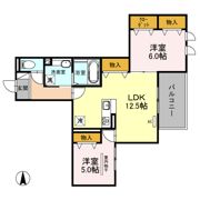 ヌヌース南鳩ヶ谷の間取り画像