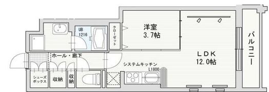 URBAN TERRACE ABENOの間取り画像