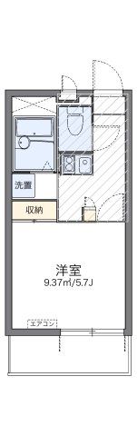 レオパレスオネスティⅢの間取り画像