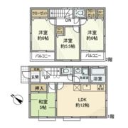 赤塚5丁目戸建ての間取り画像