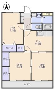 メルベーユの間取り画像