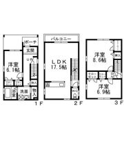 フジパレス戸建賃貸明野町の間取り画像