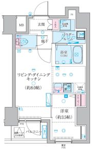 GENOVIA椎名町の間取り画像