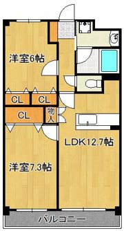 ソシア嶋田の間取り画像