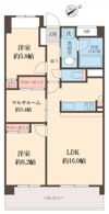 コンフォール高田馬場の間取り画像
