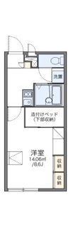 レオパレスグリーンハイツ4号館の間取り画像