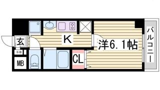 プレサンス三宮ルミネスの間取り画像