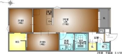 REGALEST廿軒家の間取り画像
