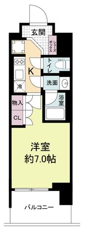 ルネフラッツ谷町四丁目の間取り画像