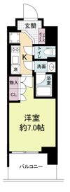 ルネフラッツ谷町四丁目の間取り画像