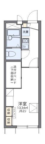 レオパレスサンバードAの間取り画像