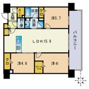 照葉オーシャンステージEAST棟の間取り画像