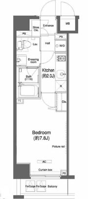 プラウドフラット鶴見Ⅰの間取り画像