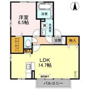 カームヒルズ Dの間取り画像