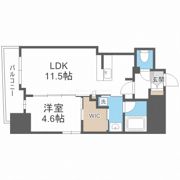 セレニテフラン野田阪神駅前の間取り画像