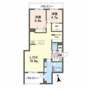 ベレオ安宅の間取り画像