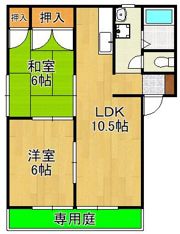 サンハイツ力丸B棟の間取り画像