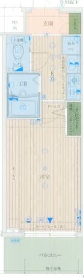 エスリード南森町駅前の間取り画像