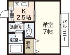 ハピネスM1の間取り画像