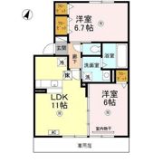 クレール森田 Aの間取り画像