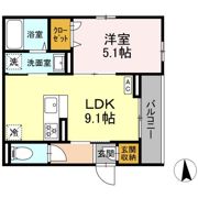 Dアセット栄町の間取り画像