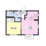 シャーメゾンあいの間取り画像