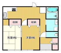 伊福町原様借家の間取り画像