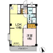 ニューエクセル三宅 Dの間取り画像
