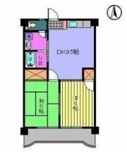 サニーフラット久米の間取り画像