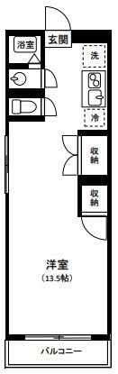 スカイコーポBの間取り画像