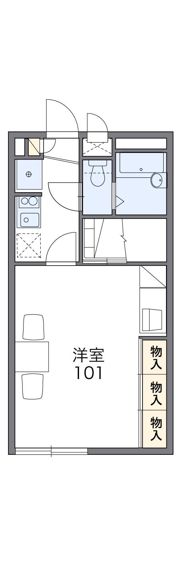 レオパレスマロンハイツⅡの間取り画像
