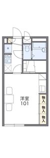 レオパレスマロンハイツⅡの間取り画像