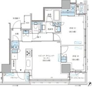 パークアクシス五反田スカイタワーの間取り画像