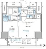 パークアクシス五反田スカイタワーの間取り画像