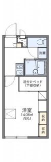 レオパレスピュアファーストの間取り画像