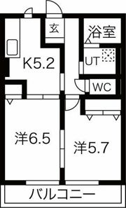 カルボナーラA棟の間取り画像