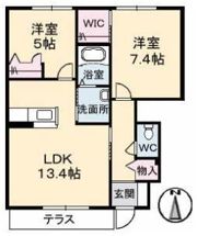 シャーメゾン西山崎 A棟の間取り画像