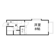 サンハイツ東勝山の間取り画像